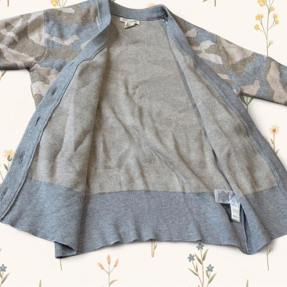 Christian Siriano Cozy Streetwear Indie New York Muted Camo Cardigan XS - Picture 6 of 8